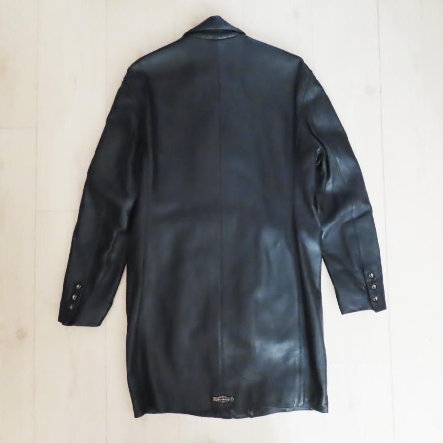 S09 A&G エーアンドジー クロス SVスカルボタン レザー ロング