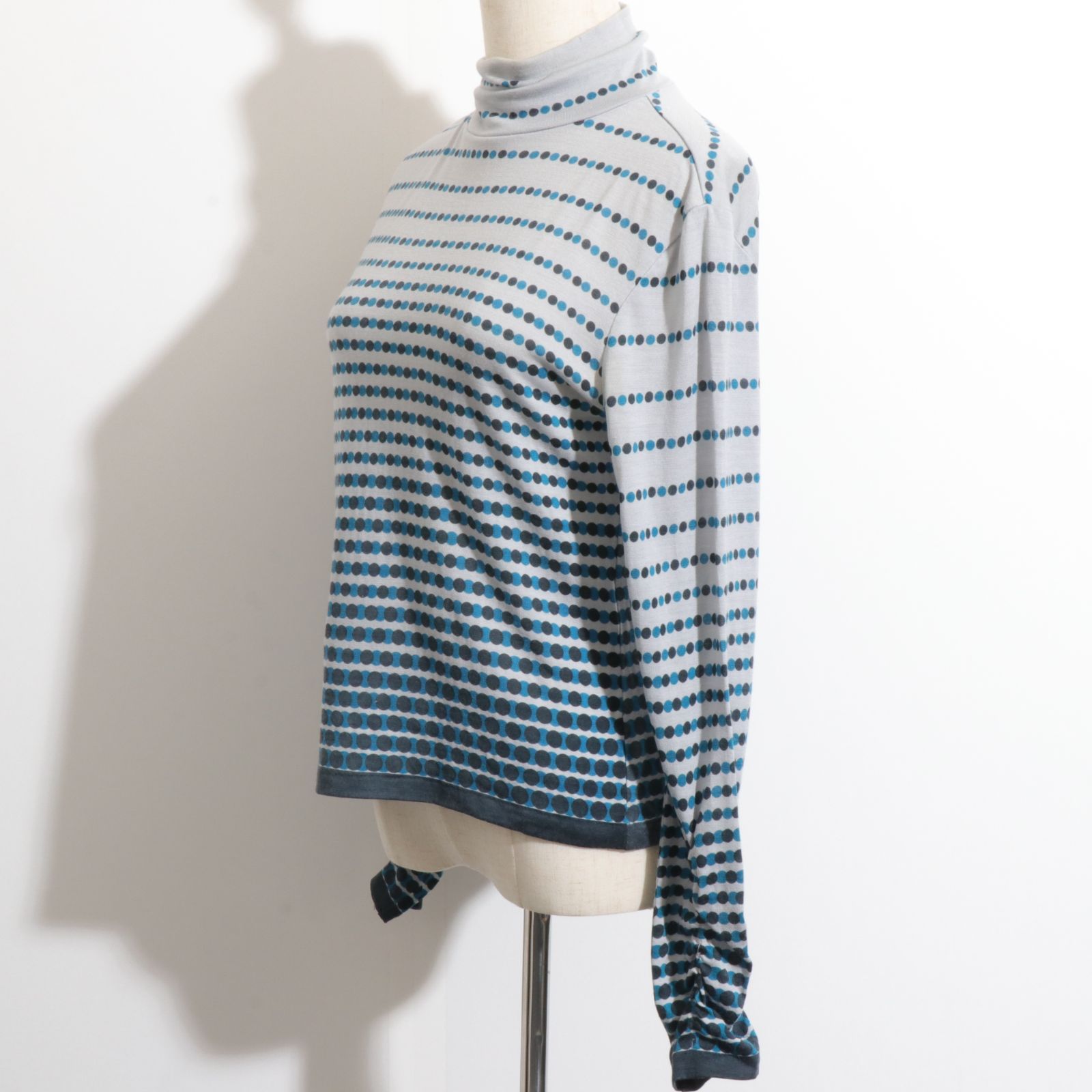 ☆訳あり☆ HIROKO BIS ヒロコビス トップス カットソー 長袖 ドット柄 