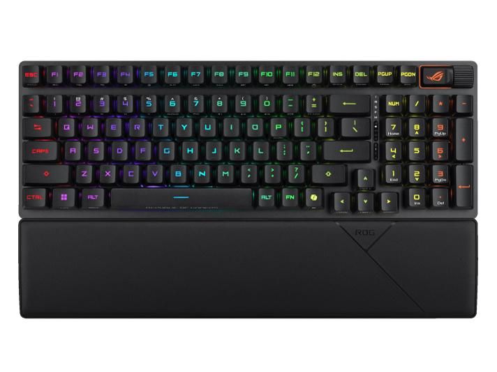 4営業日で発送 ASUS STRIXSCOPE296RXWLBKR ゲーミングキーボード リストレスト ROG Strix Scope II 96 RX Wireless 英語配列 ブラック ST