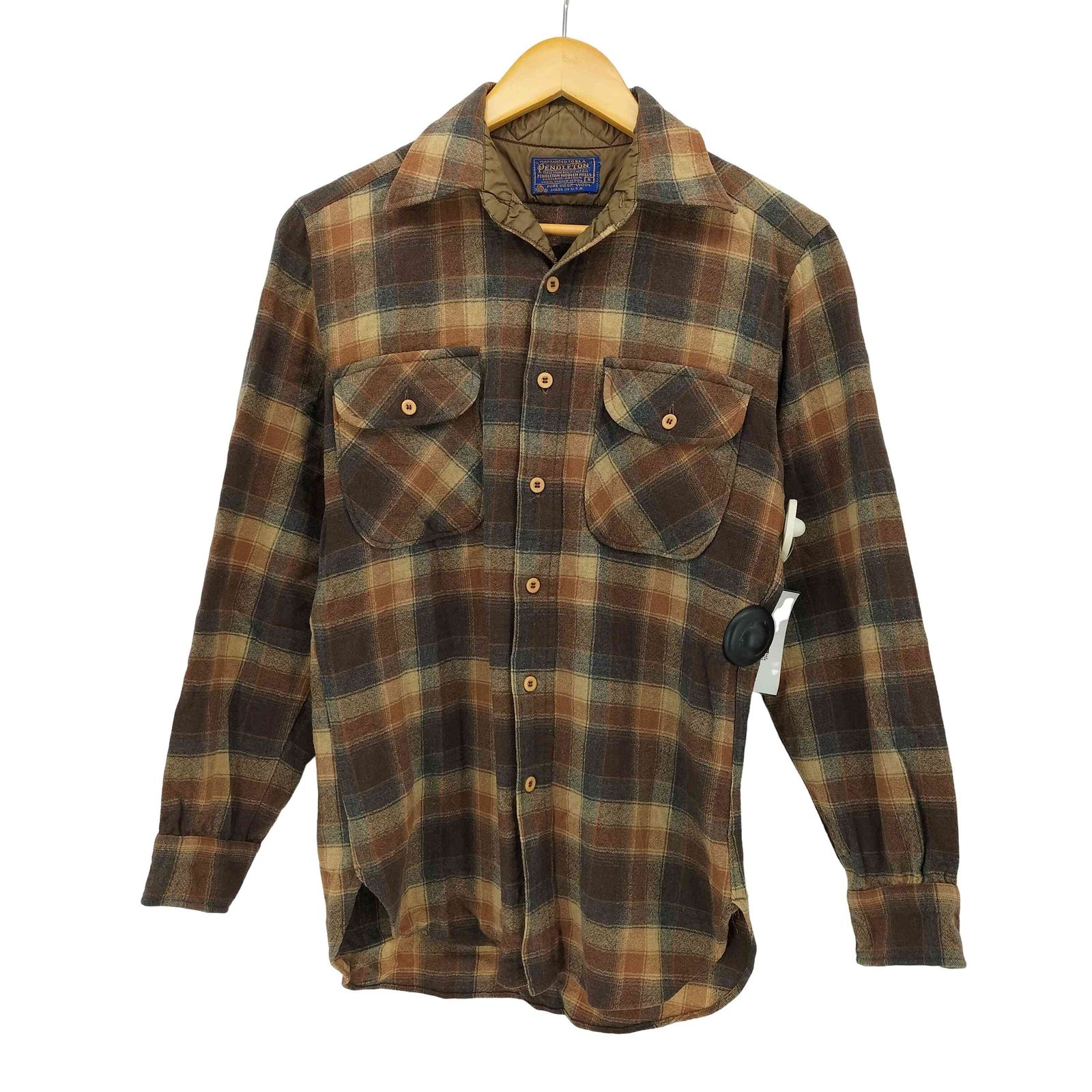 ペンドルトン PENDLETON 70s ボードシャツ ウール チェックシャツ メンズ import S