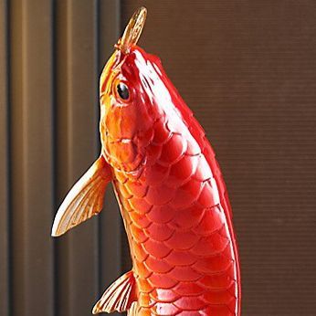 風水魚像 金魚 2カラー オブジェ 卓上飾り 金運 財運 縁起物