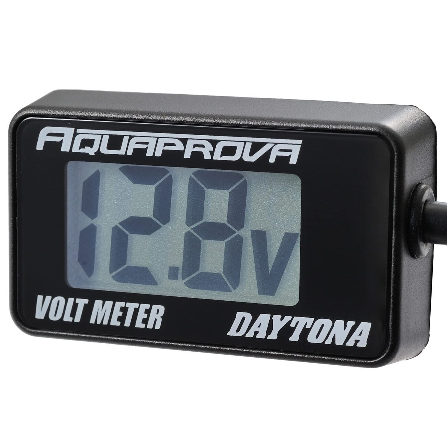 【在庫処分】デイトナ(Daytona) AQUAPROVA (アクアプローバ) バイク用 電圧計 デジタル 防水 バックライト コンパクト ボルトメーター 92386
