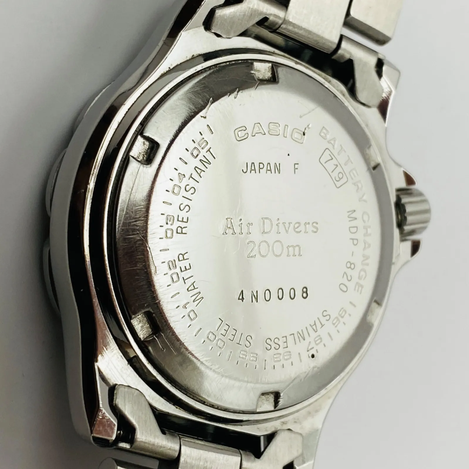 T070）希少 良品 稼動品 CASIO カシオ Air Divers 200m ダイバー MDP 