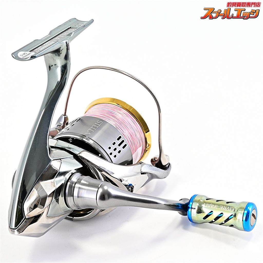 【シマノ】 18ステラ C3000SDHHG 55mm純正シングルハンドル&リブレ