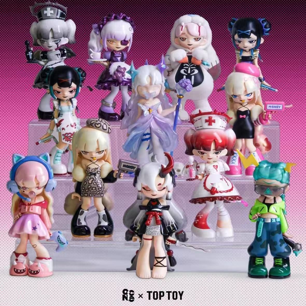 KKV ツンデレ少女 ラベルを破る シリーズ アソートボックス フィギュア 1BOX 9ピース入り