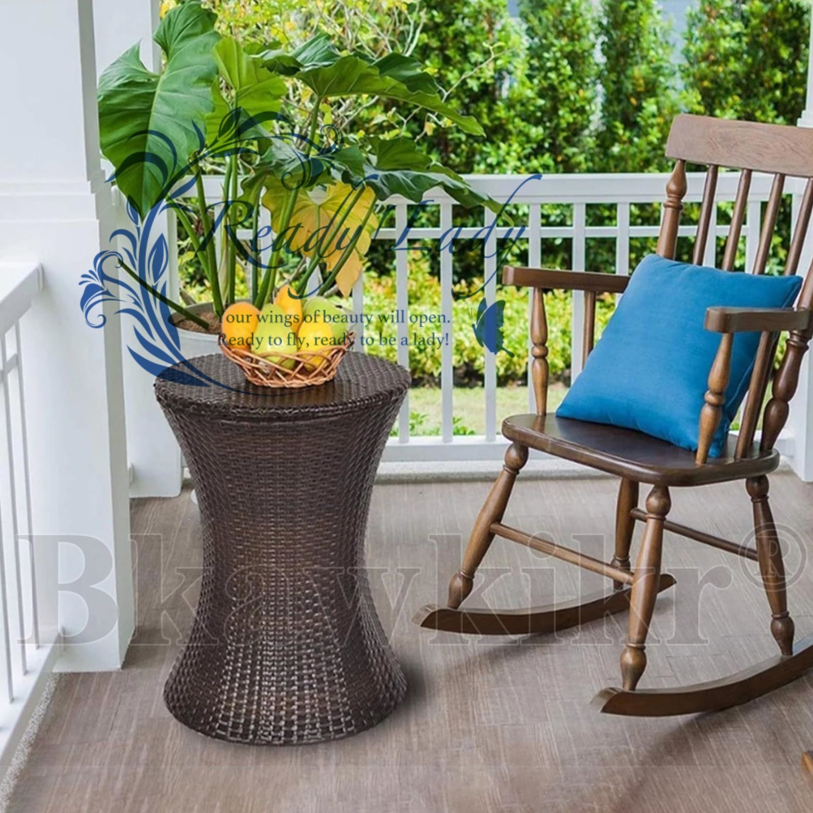 アイスバケットテーブル アイスペール付き ラタン効果 ドリンククーラー 屋外 テーブル ドリンク 収納 アイスバケット バーカウンター 昇降 高さ調節 屋外カクテル ガーデンパティオパーティーやプール用