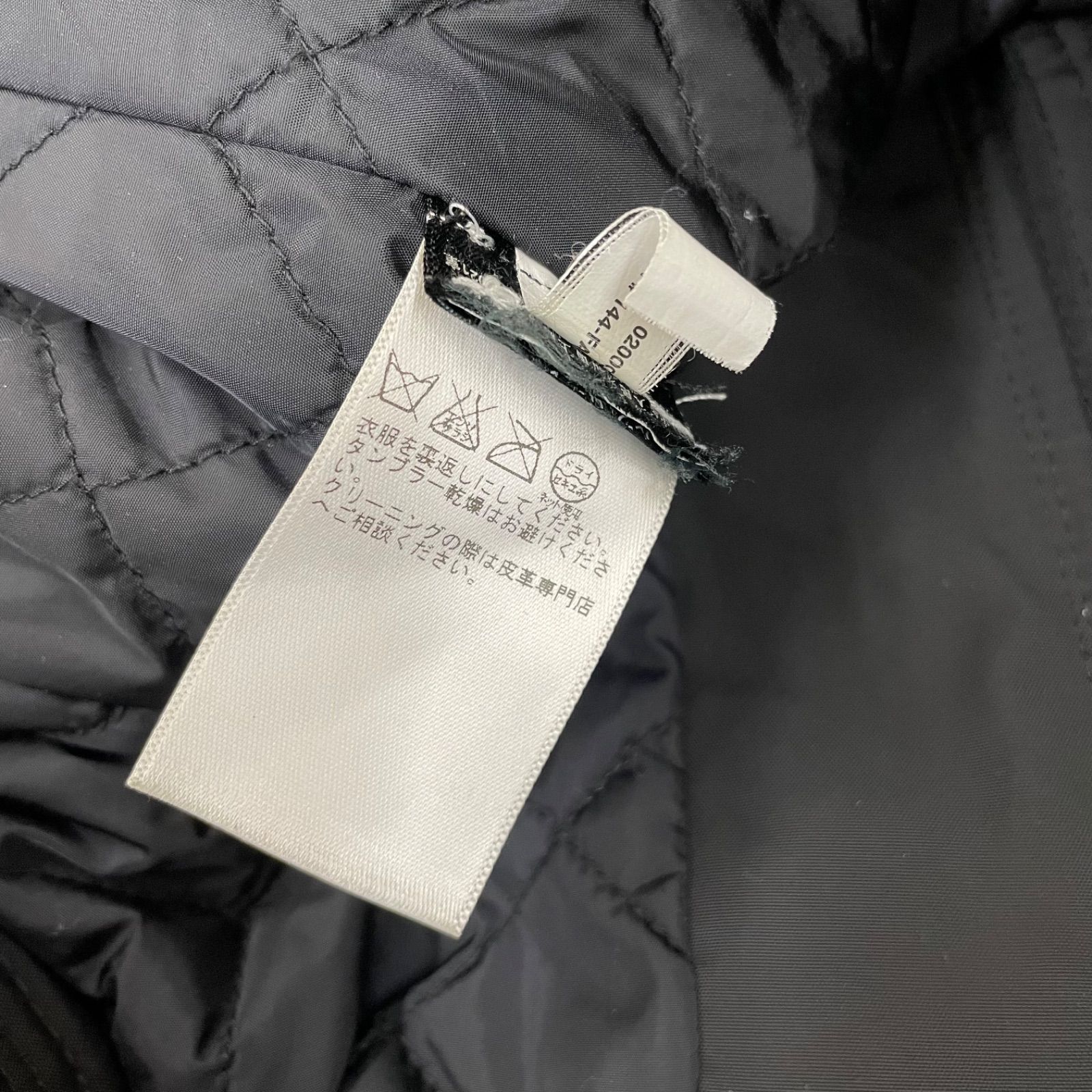 RALPH LAUREN Black Label レザーパッチジャケット S ブラック ラルフ 