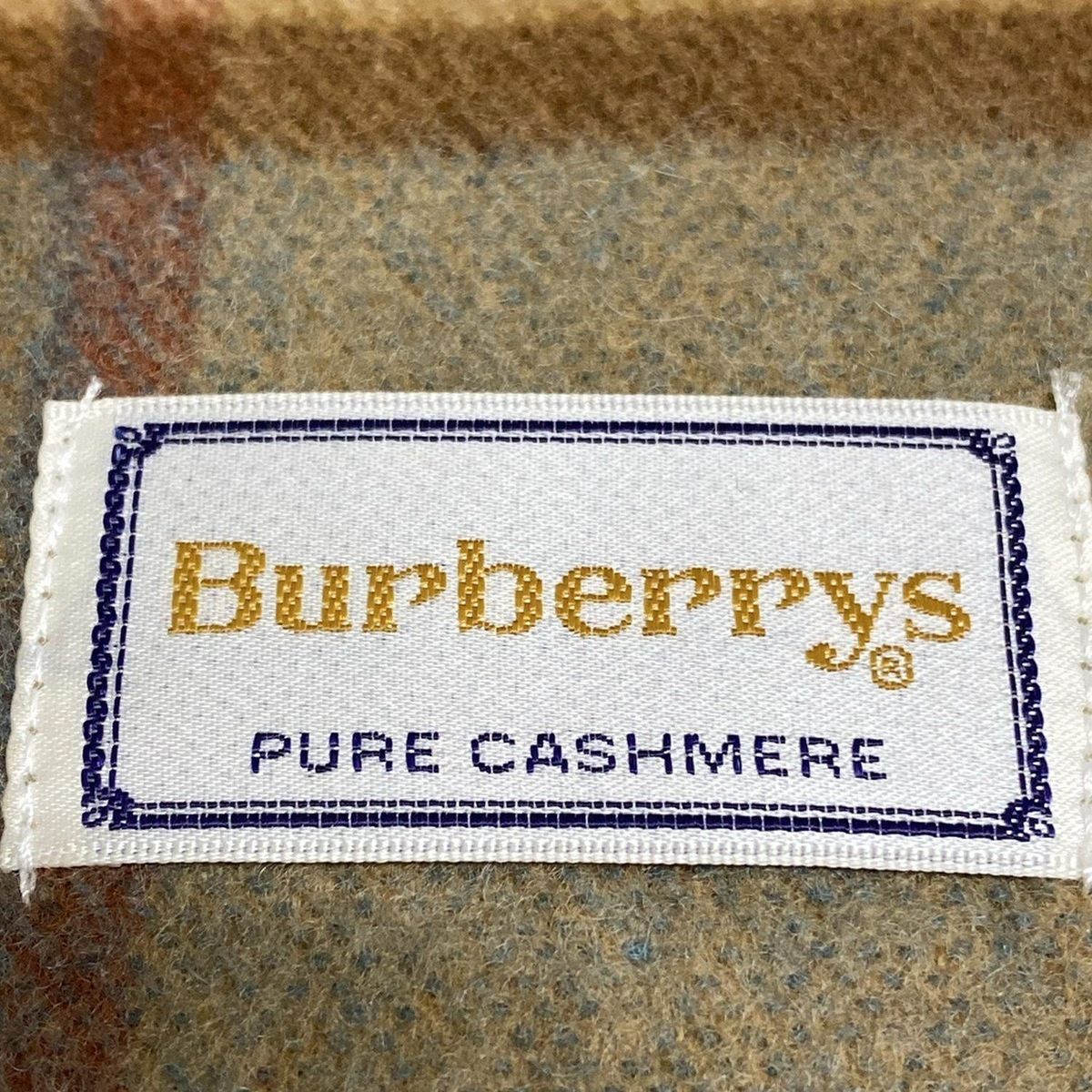 Burberry s バーバリーズ マフラー - カーキ×ベージュ×マルチ チェック柄 カシミヤ