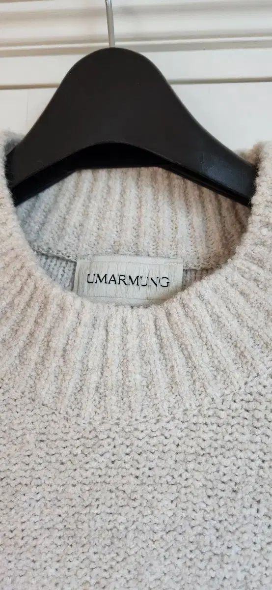 ウーマム アイボリー ニット ウール ベスト NICORILABO_COM