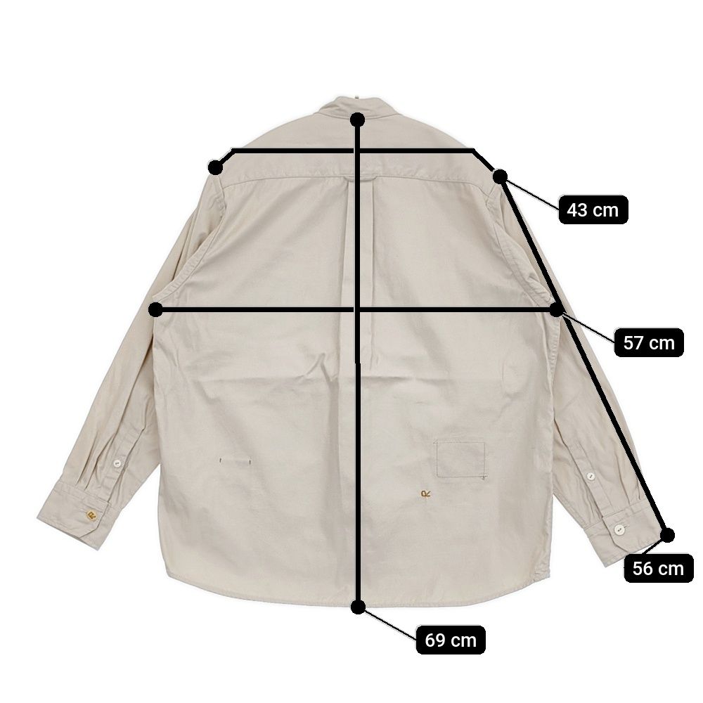 【新品未使用】45R 薄バックサテンの908ニームシャツ 45R薄バックサテンの908ニームシャツ: WOMEN｜45R