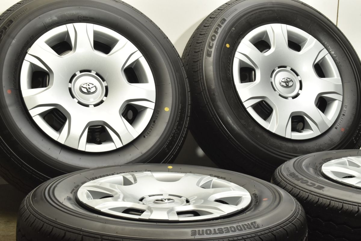 新車外し 超バリ溝】トヨタ 200 ハイエース 純正 15in 6J +35