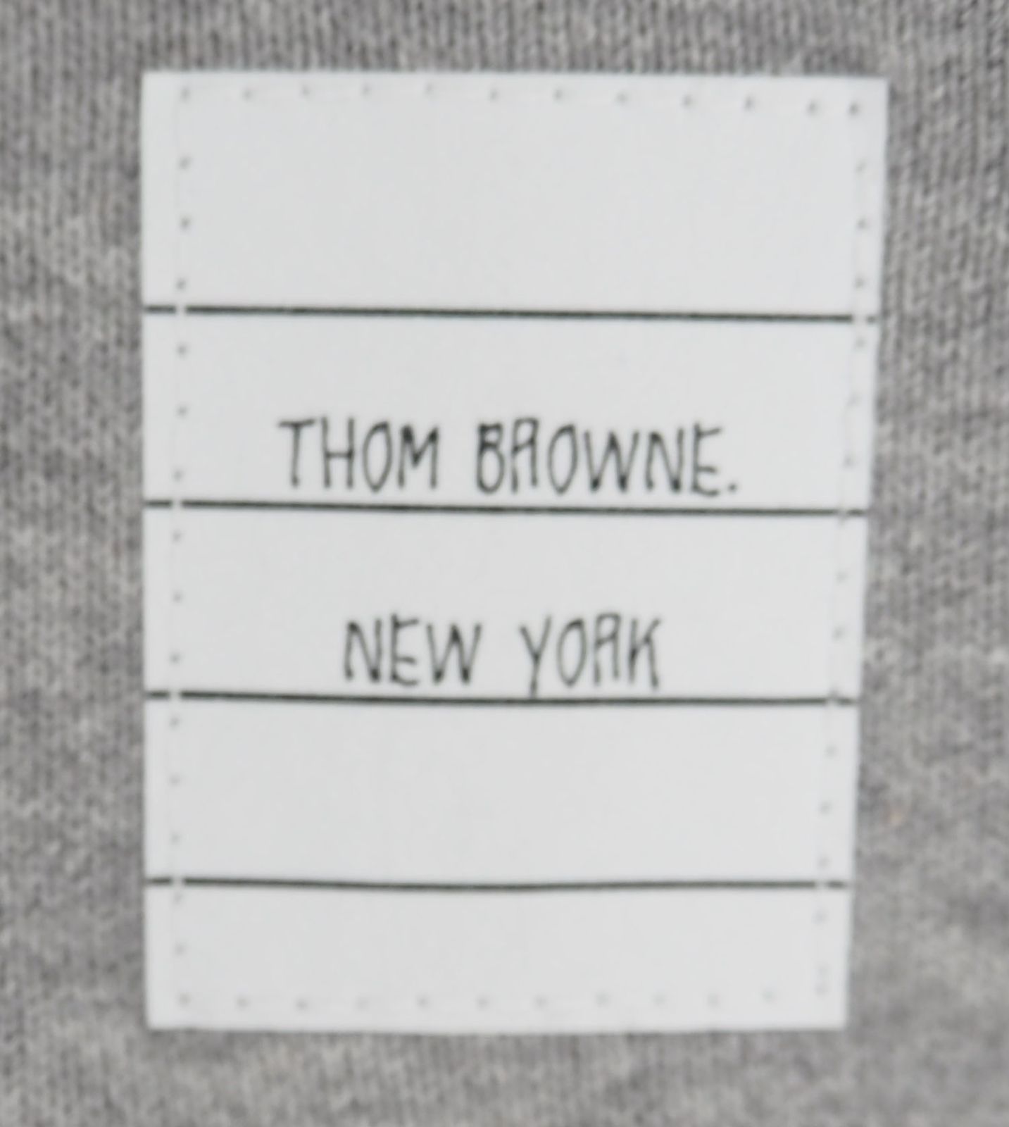 THOM BROWNE/トムブラウン 4bar クラシック ジップアップパーカー グレー サイズ40