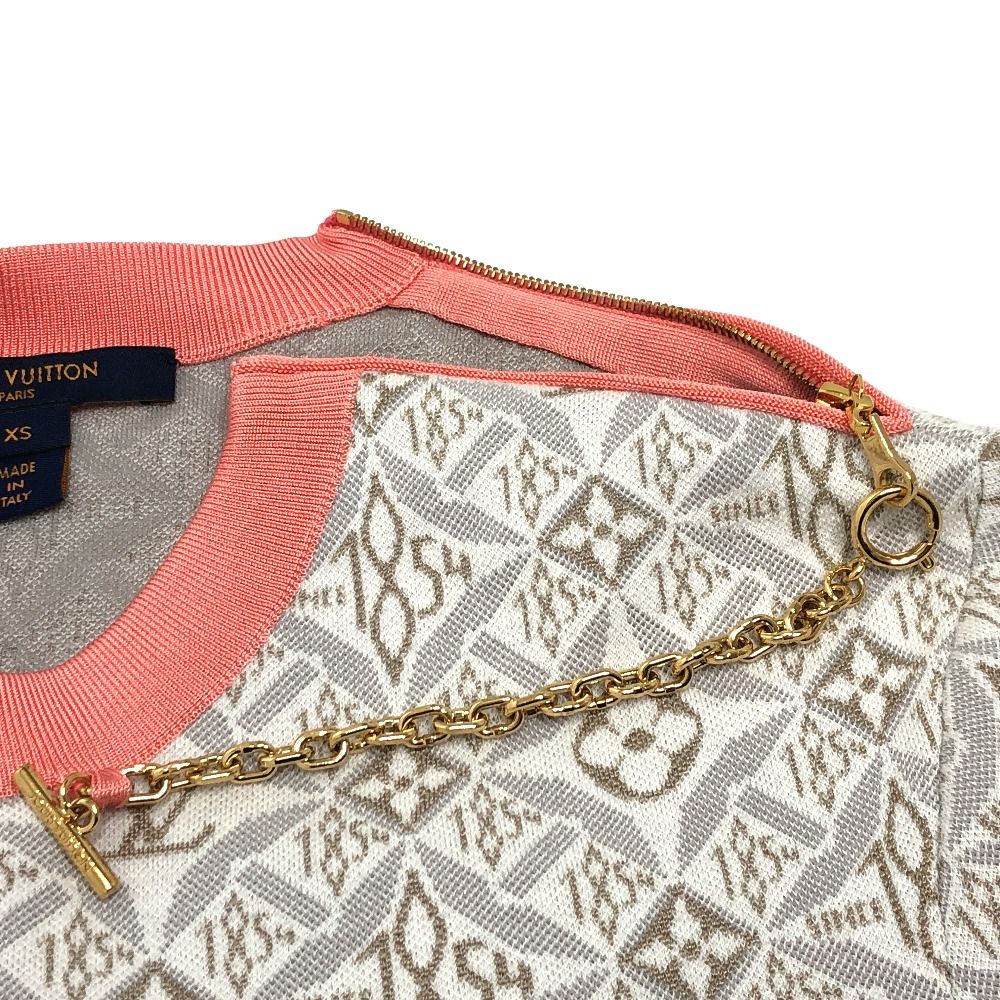LOUIS VUITTON ルイヴィトン ニット コントラストトリム シルク