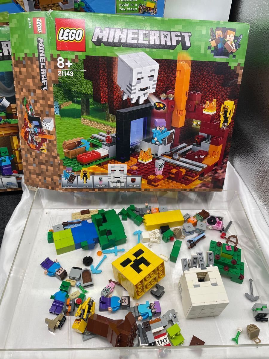 廃盤 LEGO マイクラ 21143/21144/21147 ベッドロックの冒険 他 現状品
