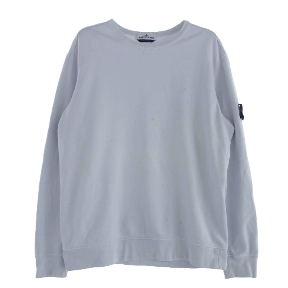 STONE ISLAND ホワイト トレーナー stone island ガーメントダイ