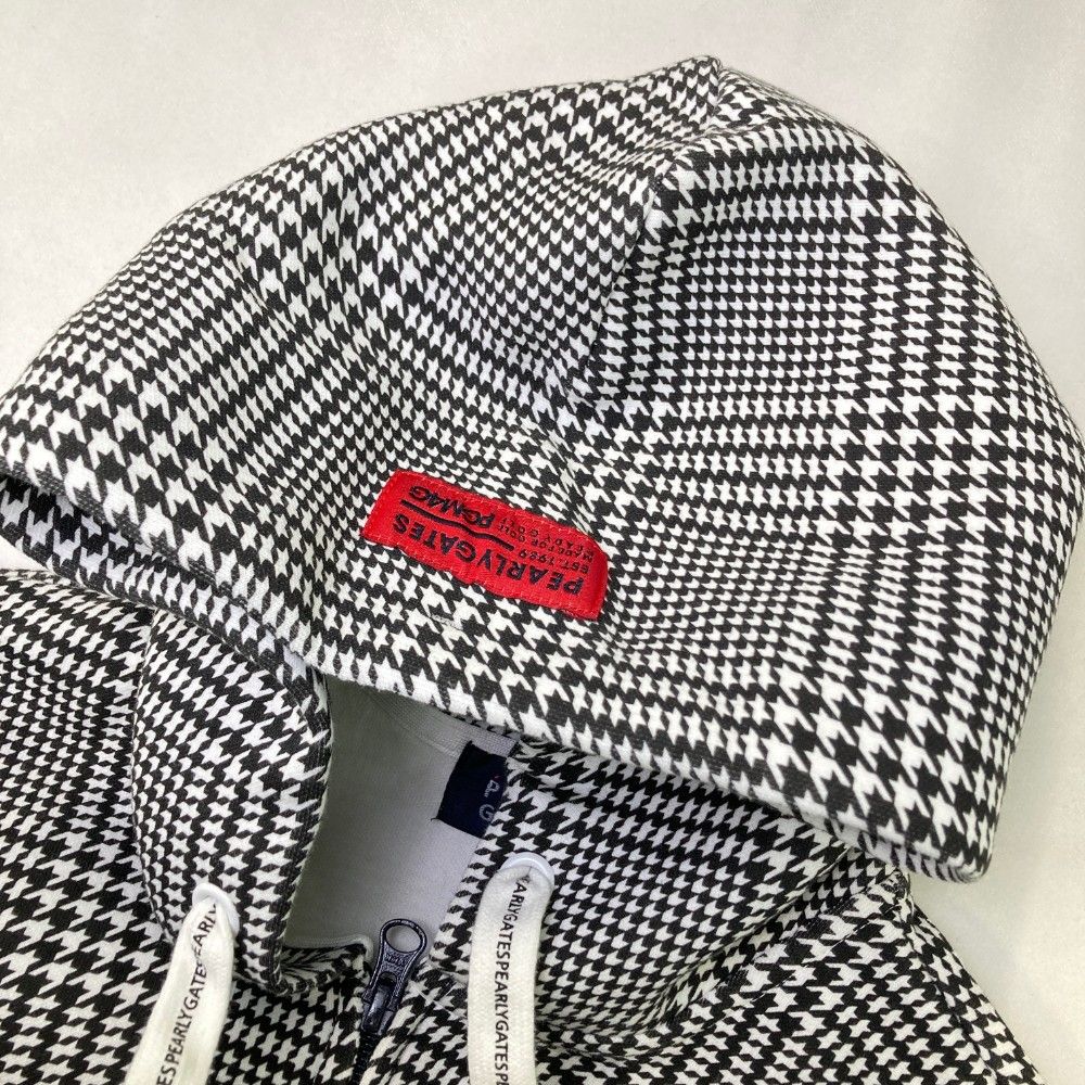 美品　パーリーゲイツ　パーカー　近年モデル　千鳥格子　4　メンズ サイズ：4 PEARLY GATES パーリーゲイツ スウェットジップパーカー