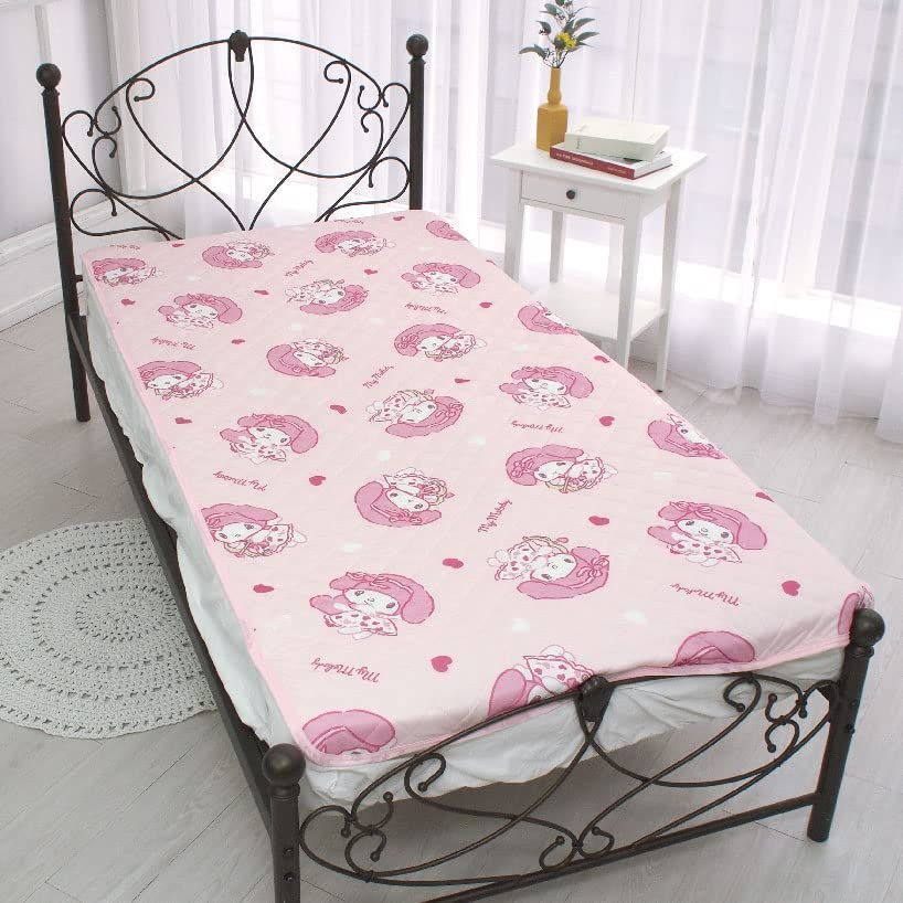 【在庫処分】サンリオ(SANRIO) マイメロディひんやり冷感敷きパッドシーツ シングル キャラクター 約100cm×205cm [SB-645-S]
