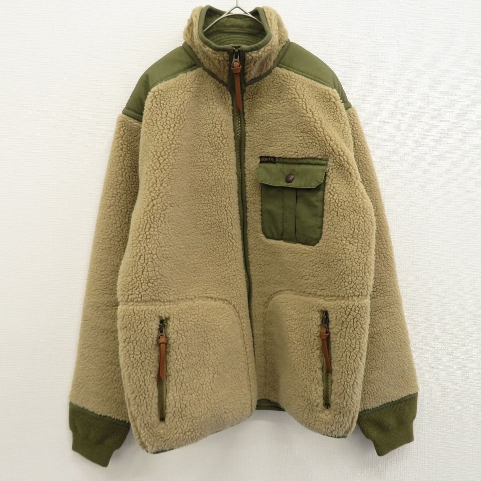 週末限定価格RRL ダブルアールエル フリース ボア ジップアップアウター S 週末限定価格RRL ダブルアールエル フリース ボア ジップアップ