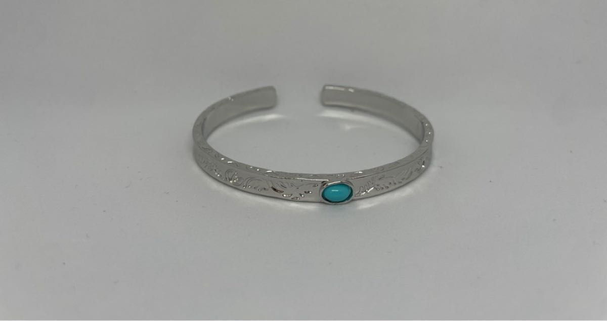 インディアンジュエリー ターコイズ シルバーバングル ロンハーマン