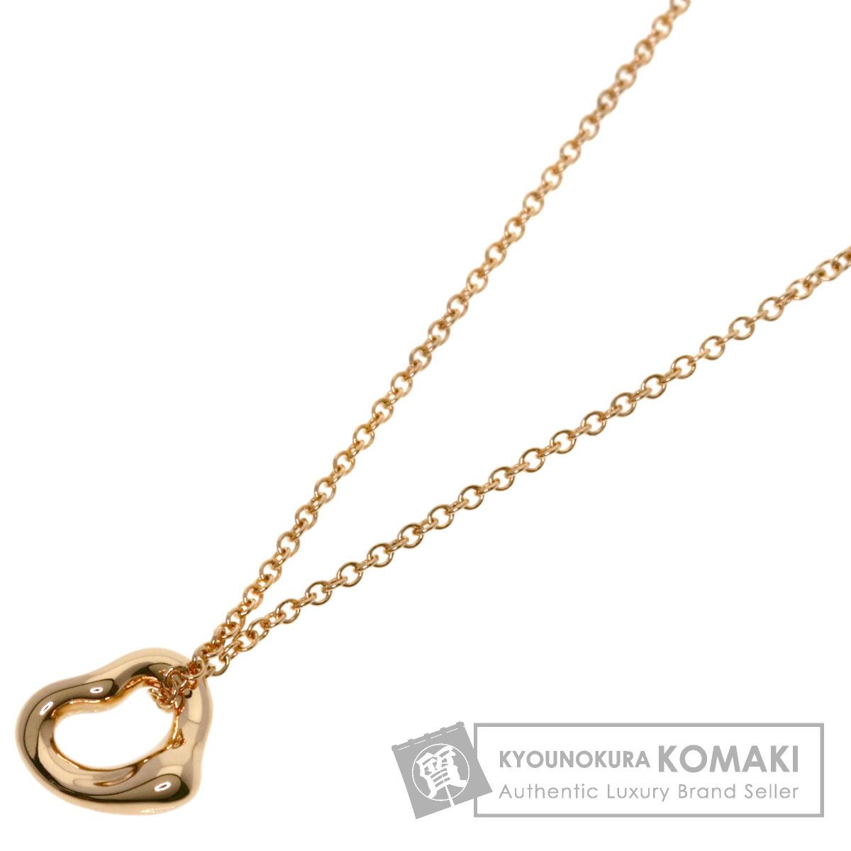 TIFFANY&Co. ティファニー オープンハート ミニ ネックレス K18PG 