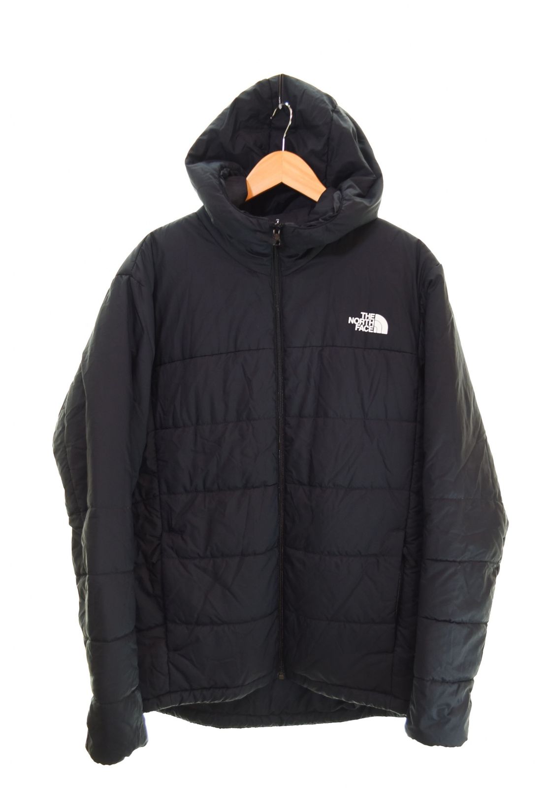 ノースフェイス THE NORTH FACE Reversible Anytime Insulated Hoodie リバーシブル エニータイム インサレーテッド ジャケット 黒 NY82180 ジャケット ブラック LLサイズ 103MT-2225