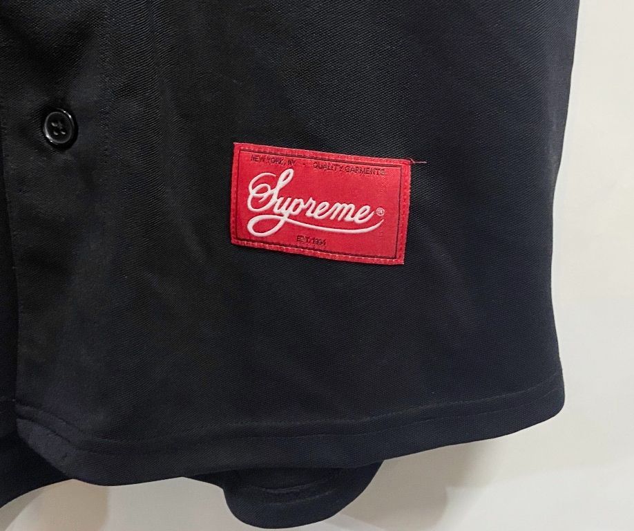 Supreme Snake Script Logo Baseball Jersey シュプリーム