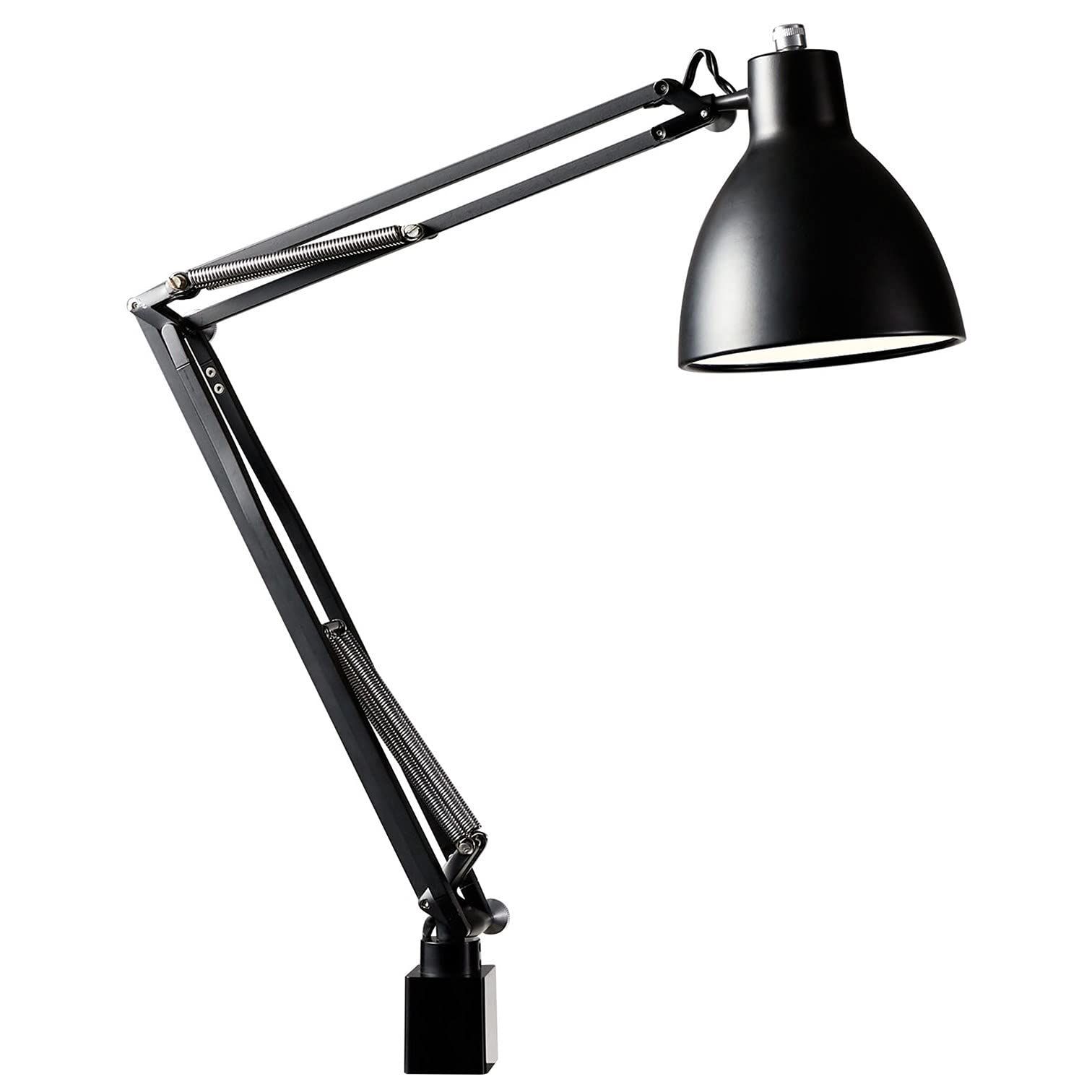 人気商品 セード幅φ152mm セード高162mm アーム長300 360mm B Z-00N ブラック 電球色 E26LED電球 LEDデスクライト Zライト 山田照明