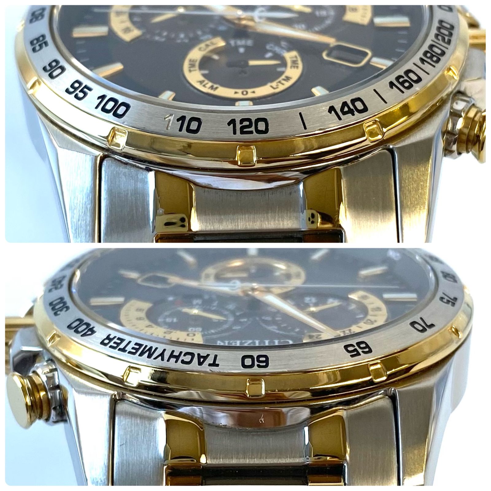 稼働品 CITIZEN シチズン E610-S104840 ECO-DRIVE エコドライブ 黒文字 