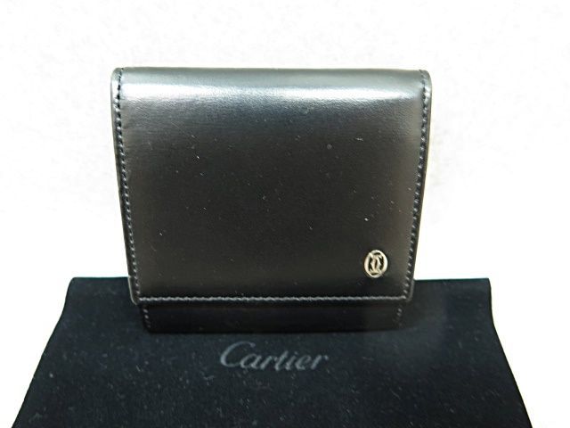 Cartier カルティエ パシャ コインケース 小銭入れ ブラック - ゴール