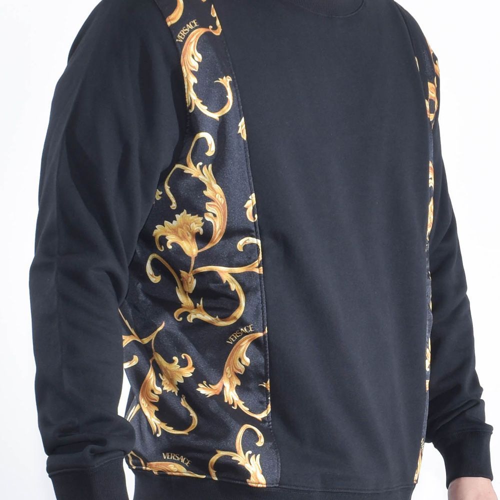 ヴェルサーチ トレーナー スウェット VERSACE 1016798 1A11895 ヴェルサーチ トレーナー トップス スウェット サイド バロック