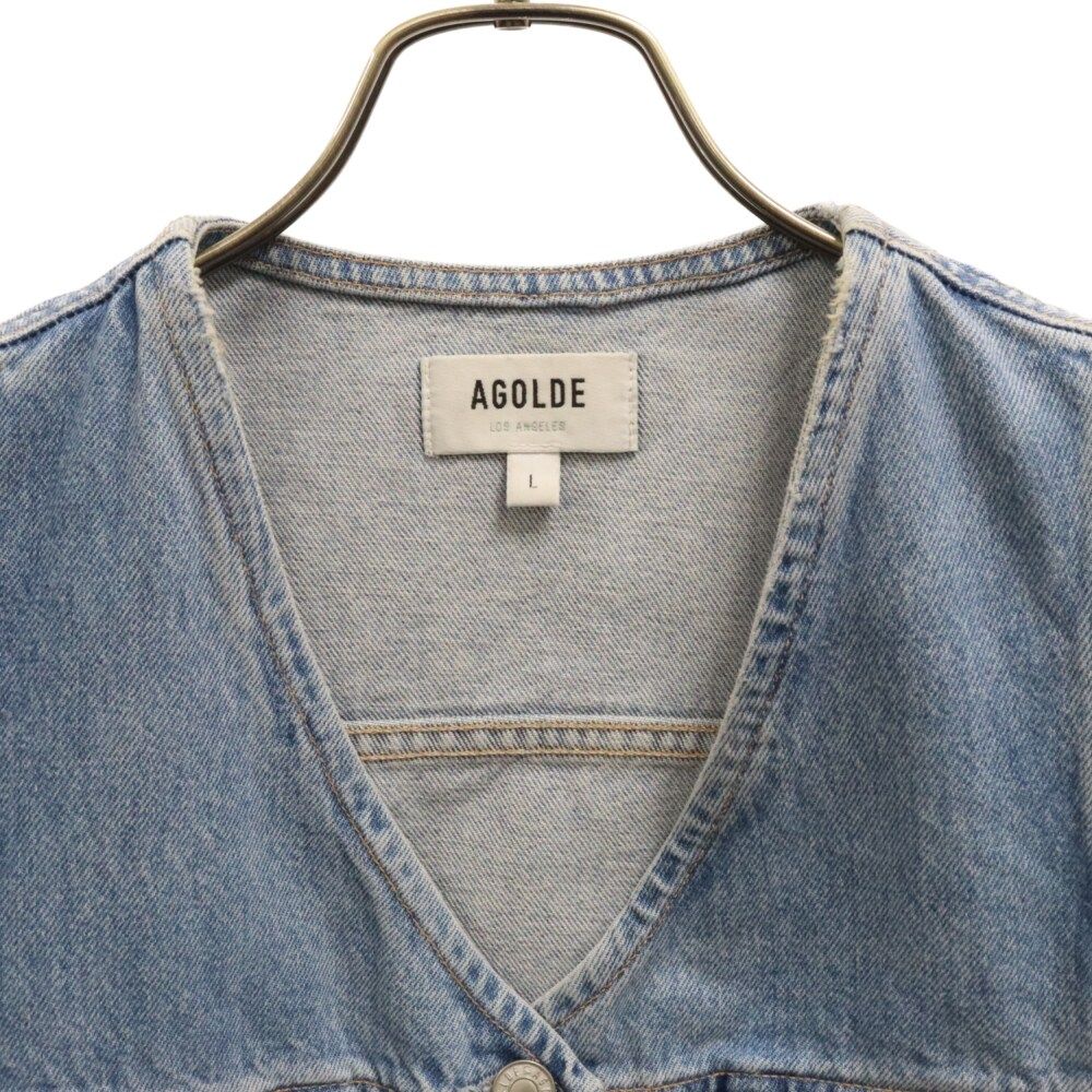 AGOLDE (エーゴールドイー) 70's Denim Vest Vネック デニムベスト