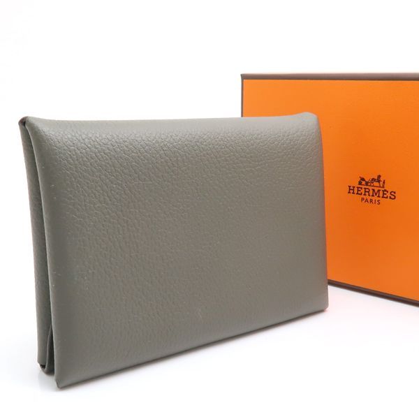 【新品未使用品】HERMES カルヴィデュオ エバーカラー B刻印　ツンドラ HERMES カルヴィ デュオ B刻印 グレー エバーカラー コンパクト