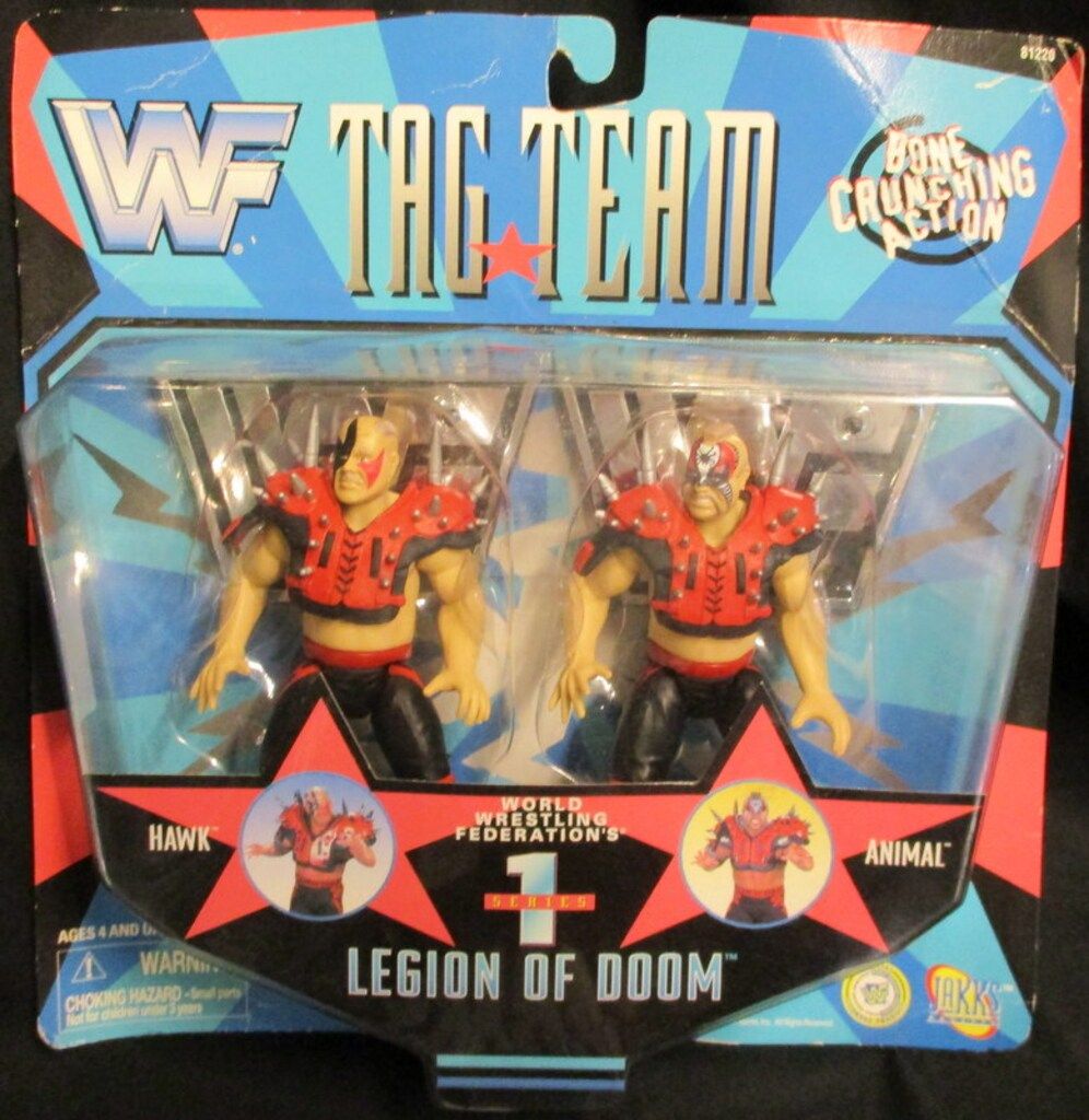 WWEフィギュアホークandアニマルリージョンオブドゥーム BOXED WWE THE LEGION OF DOOM HASBRO WRESTLING FIGURES WWF