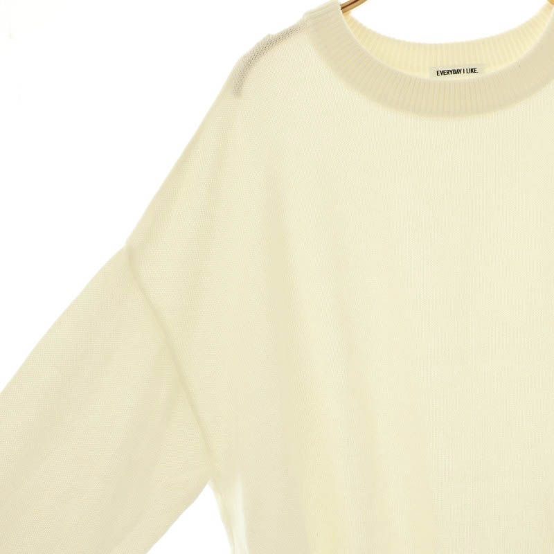 美品 EVERYDAY I LIKE. 24SS コットン ベーシックニット - メルカリ