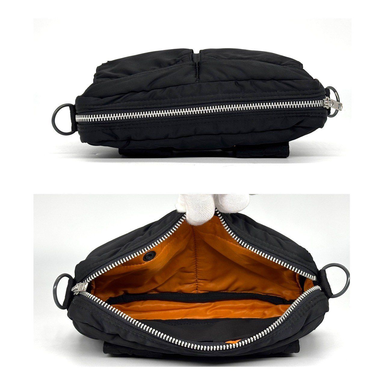 美品】ポーター タンカー ボディバッグ ウエストバッグ ブラック 身軽  