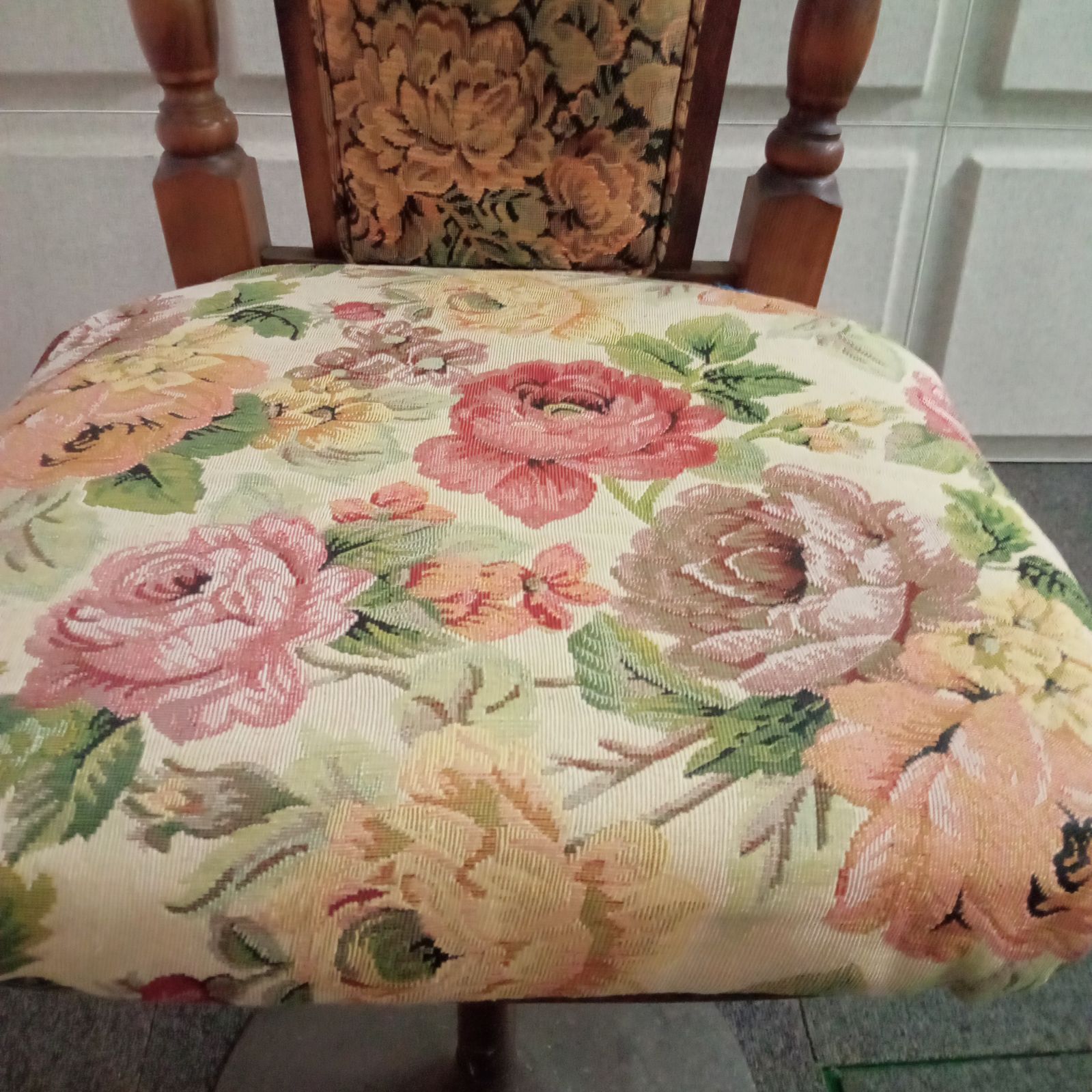 高座椅子 約幅62cm グリーン 360度 回転式 折りたたみ式 5段階 リクライニング 木製 肘付き 低反発ウレタン リビング 完成品〔代引不可〕 高座椅子 約幅62cm グリーン 360度 回転式 折りたたみ式 5段階