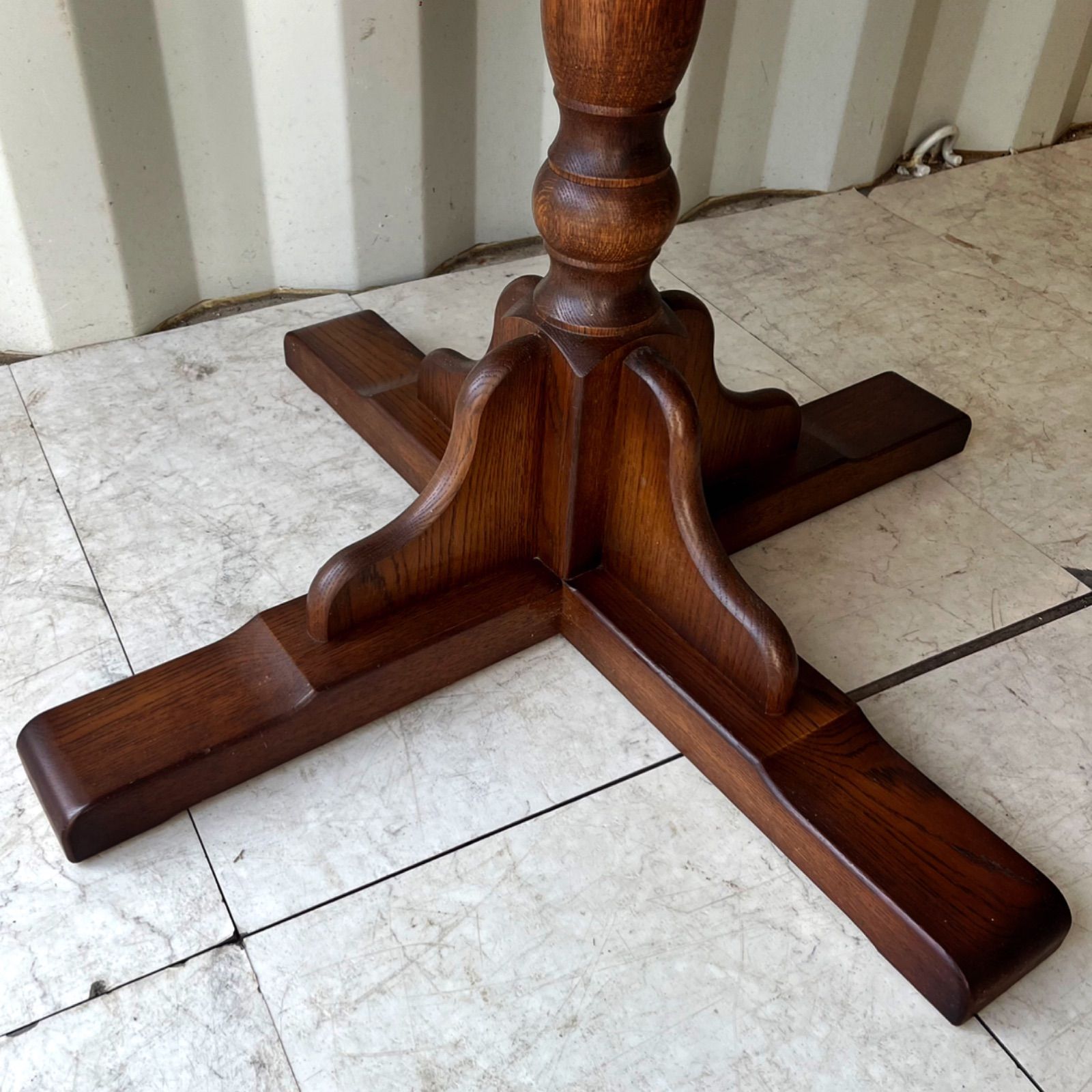 取付無料！旭川家具 クリエイトファニチャー カンタベリー 天然木90丸