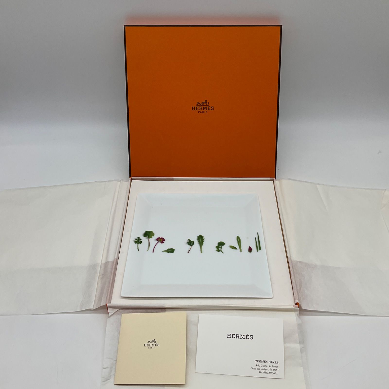 エルメス　メスクラン　スクエアプレート　19cm エルメス メスクラン スクエアプレート 19cm