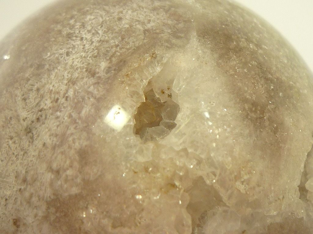 フラワーアゲート 桜瑪瑙 笑口 瑪瑙 メノウ めのう スフィア 球体 水晶 透明結晶 願望実現 子宝 神秘 霊性 叡智 信頼 高貴 慈悲 威厳_U12