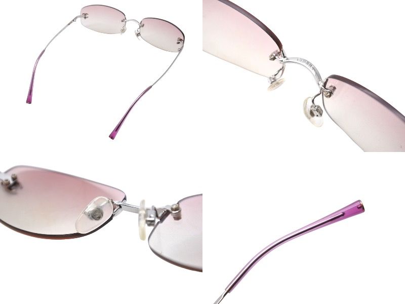 CHANEL シャネル リムレスサングラス ココマーク 4002 c.124/58