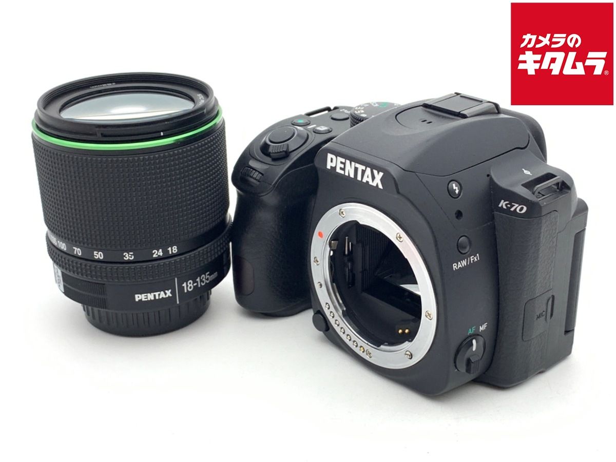 並品 ペンタックス K-70 18-135WRキット ブラック