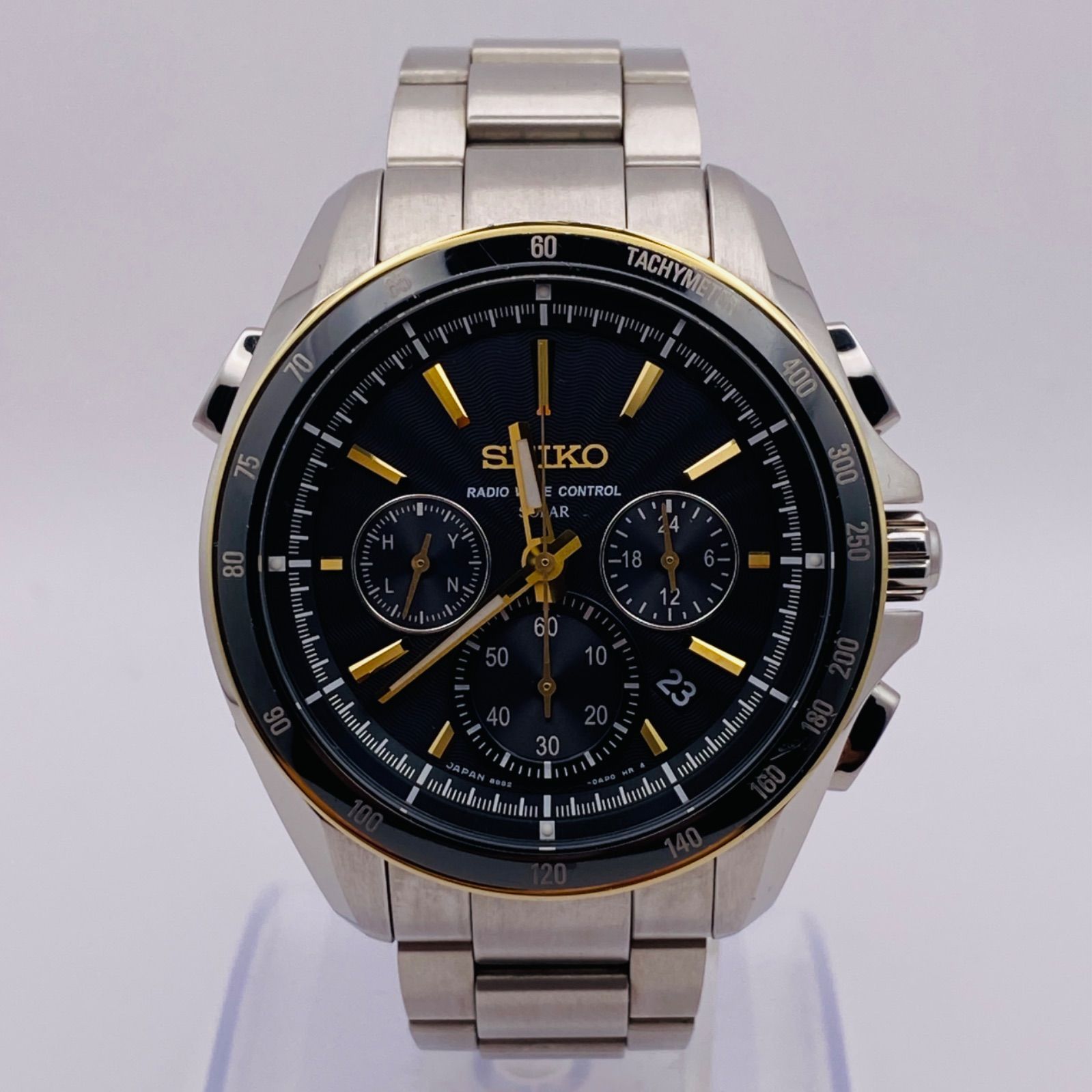 T276）良品 稼動品 SEIKO セイコー 電波ソーラー BRIGHTZ ブライツ クロノグラフ TITANIUM SAGA164 8B82-0AN0  人気 時計 メンズ ユニセックス - メルカリ