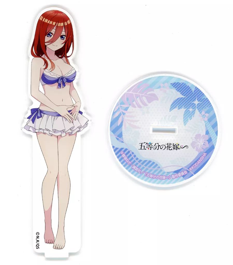 中古】アクリルスタンド・アクリルパネル 中野三玖(水着
