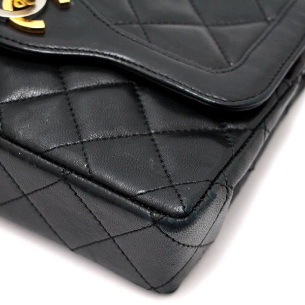 シャネル CHANEL レア パリ限定 ミニマトラッセ19 ラム 0番台 黒  