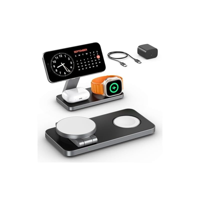 Amazon.co.jp: CIO NovaWave 3Way ワイヤレス充電器 3in1マグネット