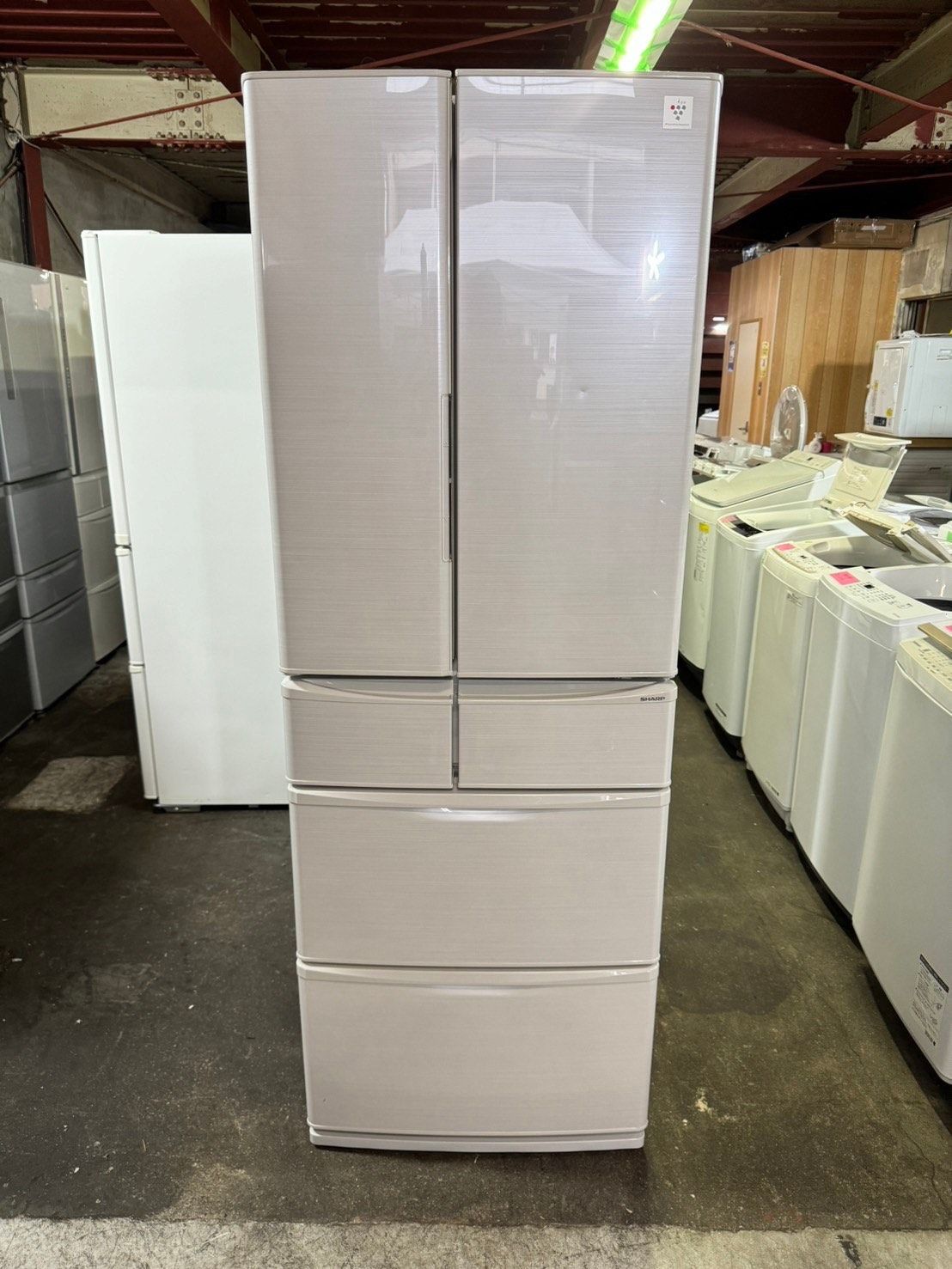 大阪送料無料★3か月保障付き★冷蔵庫★2016年★シャープ★6ドア★SJ-PF47B-S★R-833 大阪送料無料☆3か月保障付き☆冷蔵庫☆2016年☆シャープ☆6ドア☆SJ