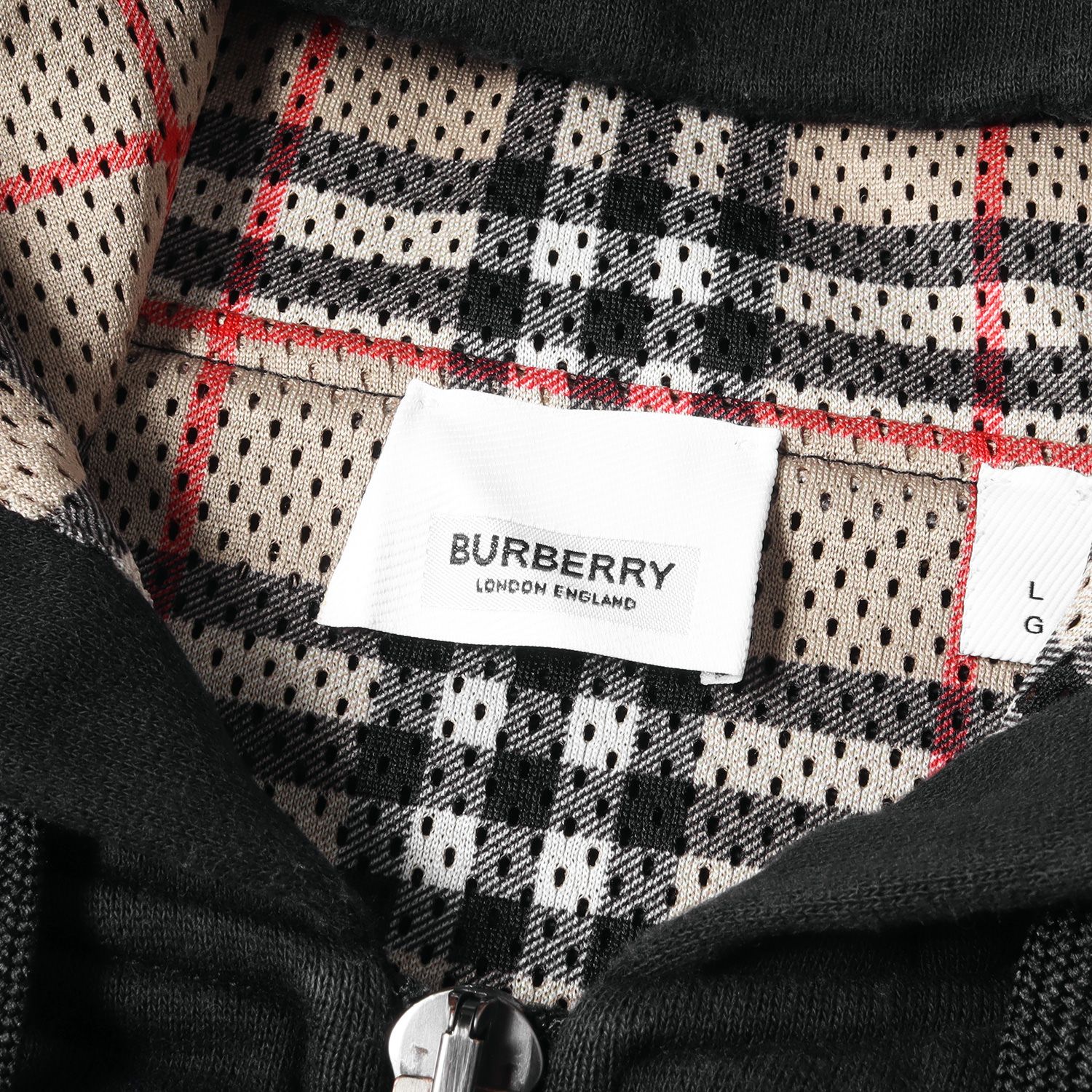 BURBERRY バーバリー パーカー サイズ:L 20AW 裏地ノバチェック ラバー 