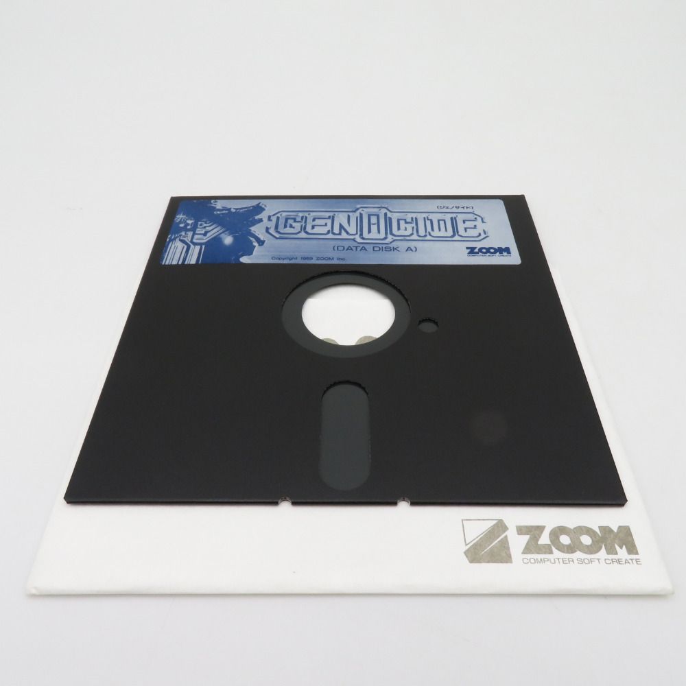 ジェノサイド X68000 5インチディスク盤 ZOOM ズーム ゲームソフト 美品