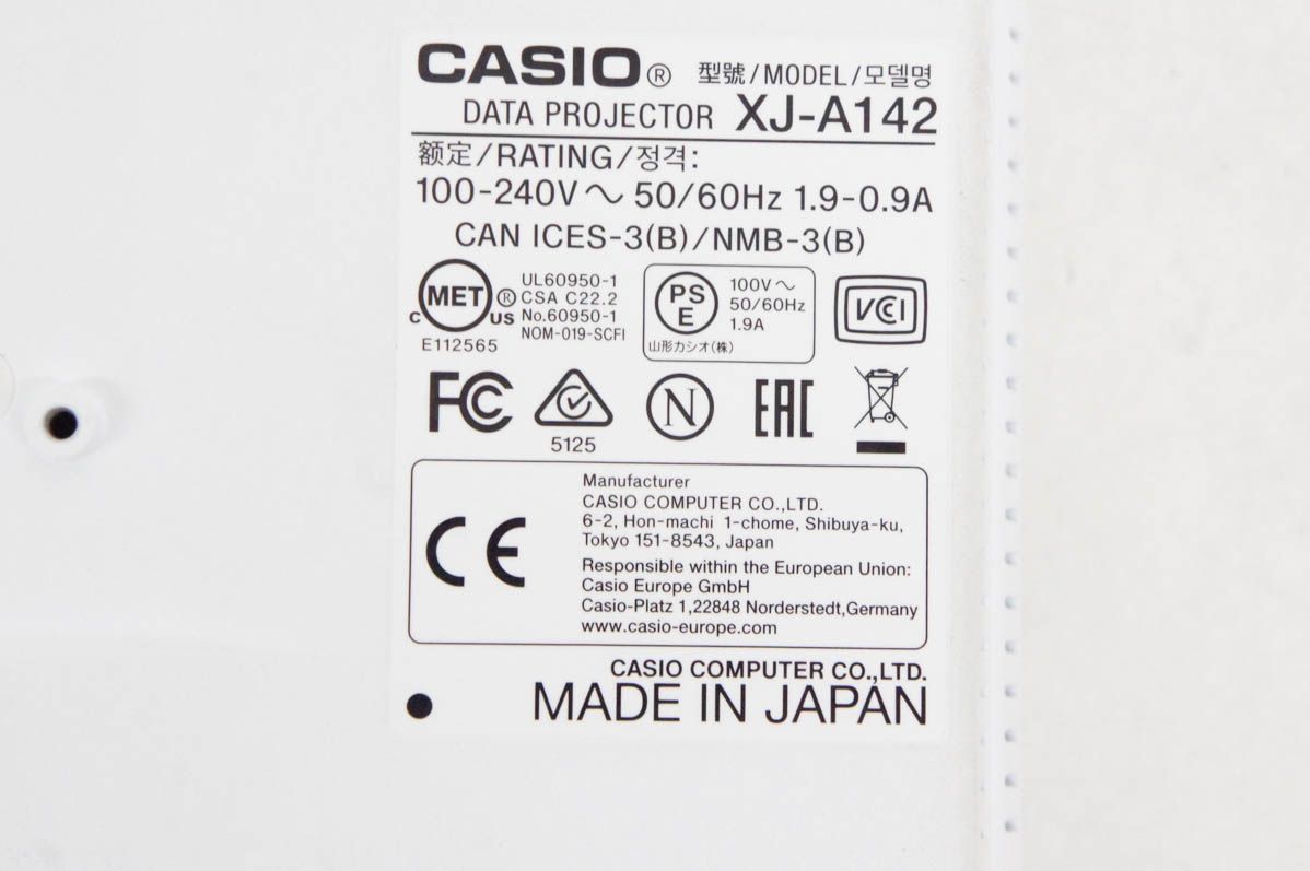 CASIO プロジェクター XJ-A142(CASIO カシオ XJ-A252 CASIO プロジェクター XJ-A142(CASIO カシオ XJ-A252