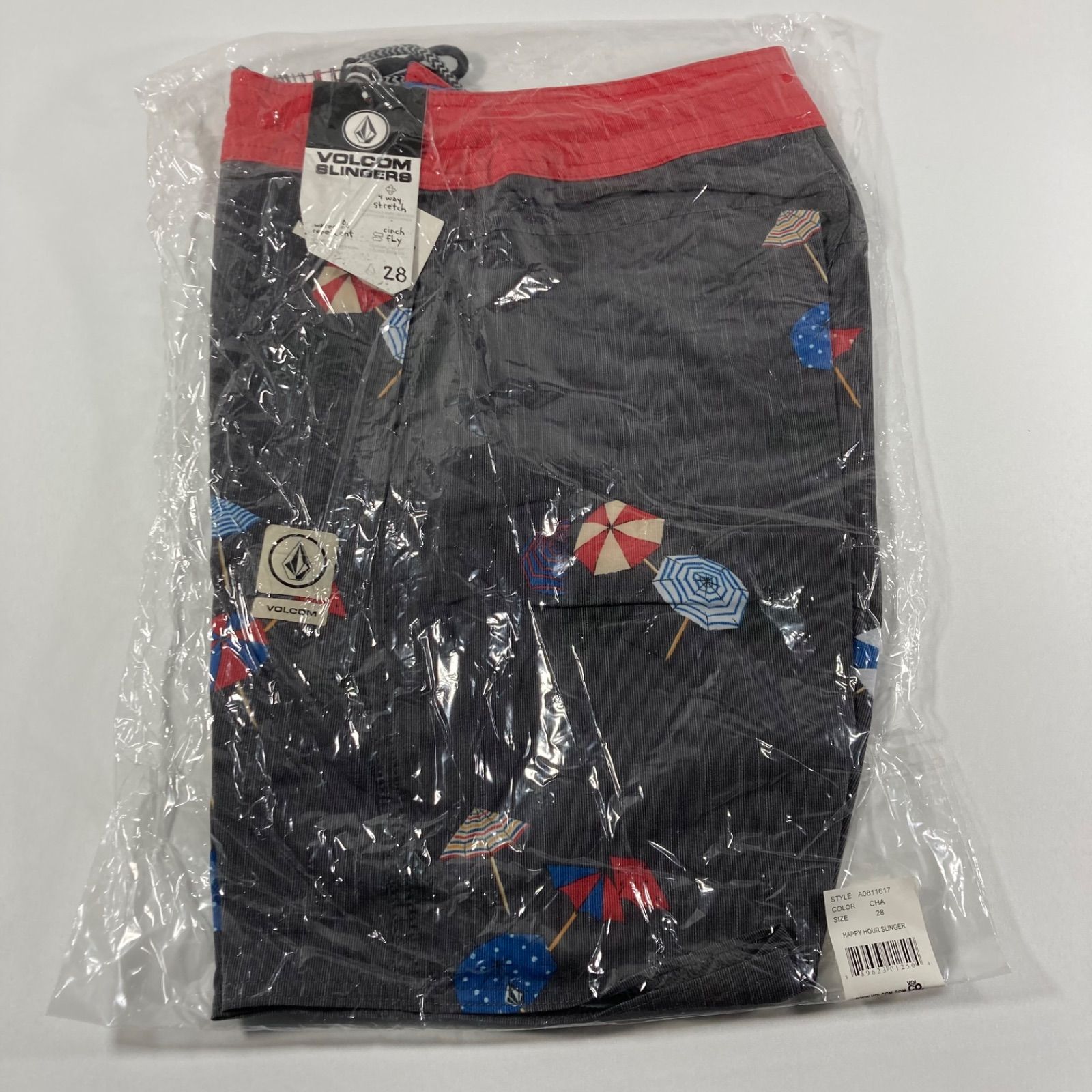 VOLCOM ボルコム サーフパンツ 水着 28 チャコールグレー M139